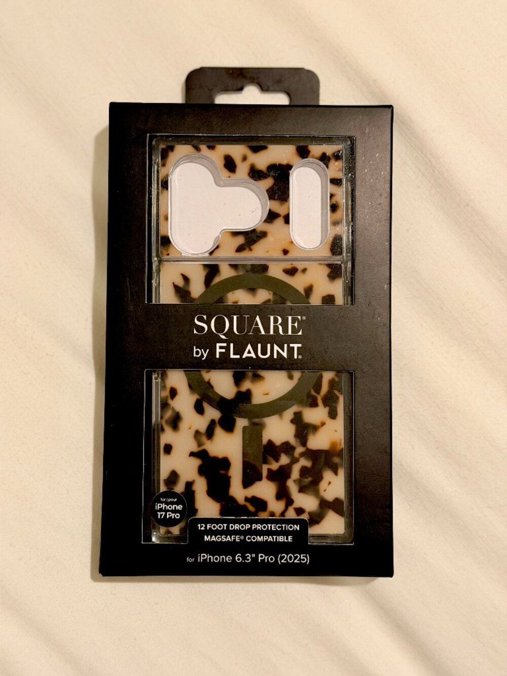 Flaunt SQUARE Blonde Tortoise Shell iPhone Case iPhone 17 Pro - Picture 3 of 3